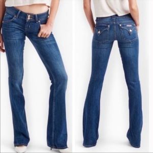 Hudson Signature Bootcut Jeans Long Inseam Mid Rise Los Angeles Size 28 Flare